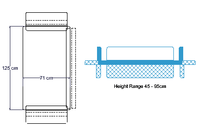 ABCO Column Junior Change Table - Schematic Drawing