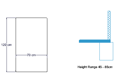 ABCO Space Saver Change Table - Schematic Drawing