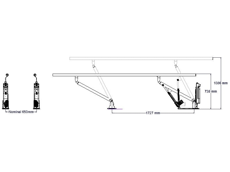 ABCO Electric Walking Rails - Schematic Drawing