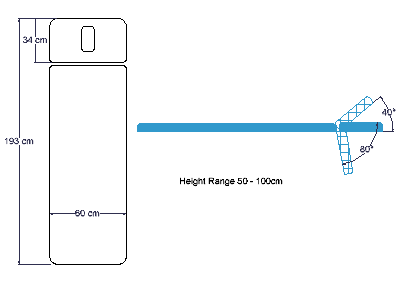 ABCO Osteo Table - Schematic Drawing