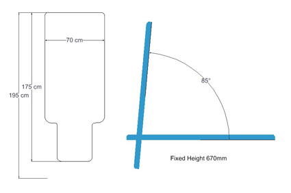 ABCO Single Action Tilt Table - Schematic Drawing