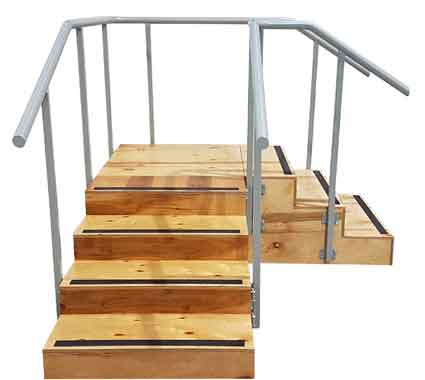 ABCO Rehabilitation Stairs 4 x 3 Corner ABCO Health Care