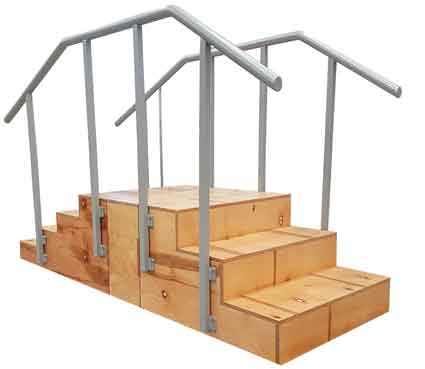 ABCO Rehabilitation Stairs 4 x 3 Straight ABCO Health Care