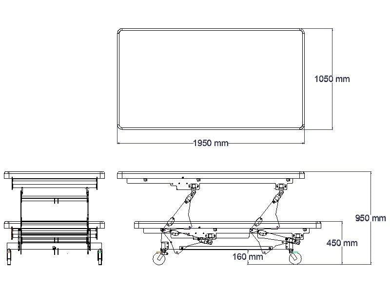 ABCO Wide Change Table - Schematic Drawing