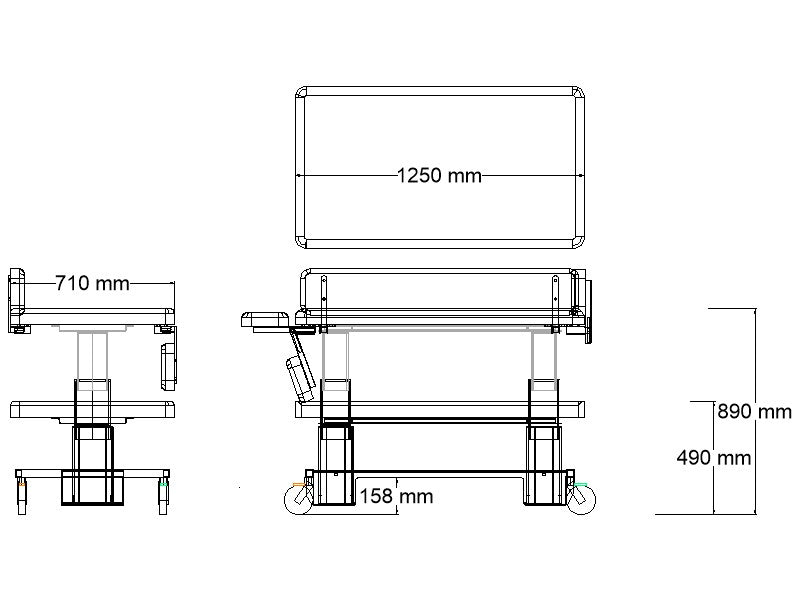 ABCO Junior Change Table - Schematic Drawing