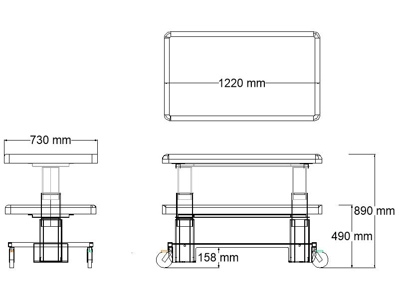 ABCO Small Change Table - Schematic Drawing