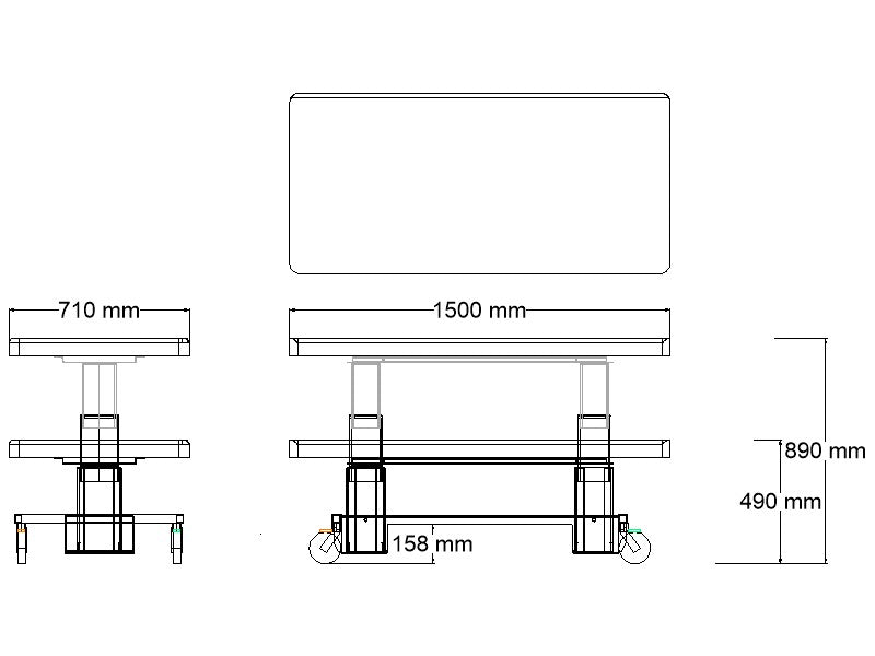 ABCO Medium Change Table - Schematic Drawing